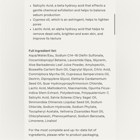 Twentynine Palms Cosmic Cypress Facial Cleanser NIB - Picture 3 of 3